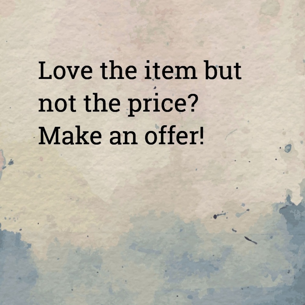 All reasonable offers accepted!